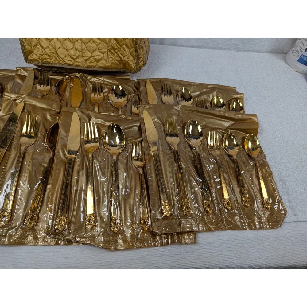 Stanley Roberts - Gold Valentine - Gold Electroplate - Rogers Co Flatware